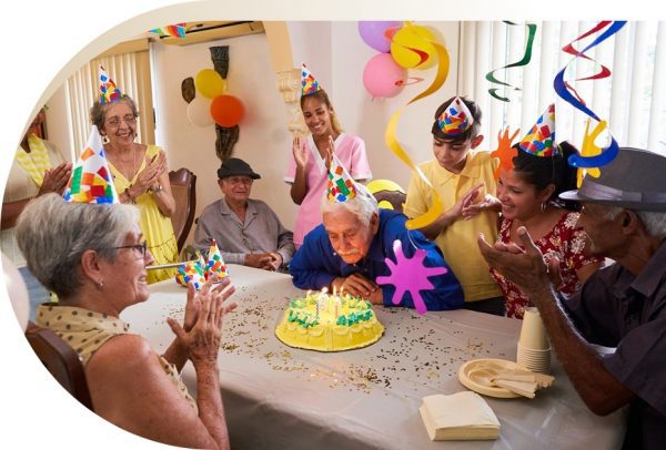 Birthday celebration for the older people